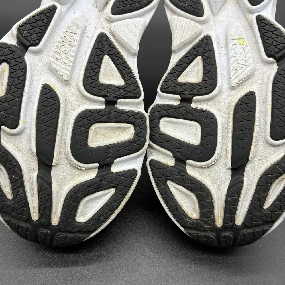 Hoka Bondi 8 Running Shoes Women's 9.5B Black White Cushioned Sneakers